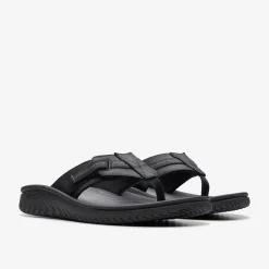 Clarks WESLEY SUN Black Leather Cheap