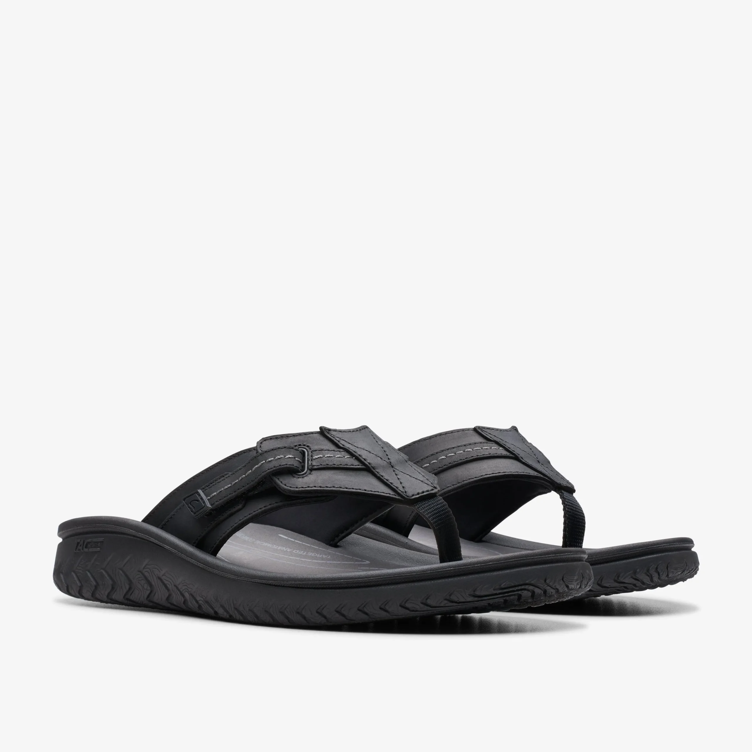 Clarks WESLEY SUN Black Leather Cheap