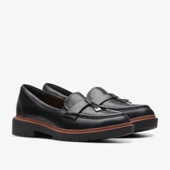 Clarks Westlynn Bella Black Leather Cheap