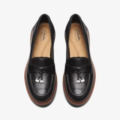 Clarks Westlynn Bella Black Leather Cheap