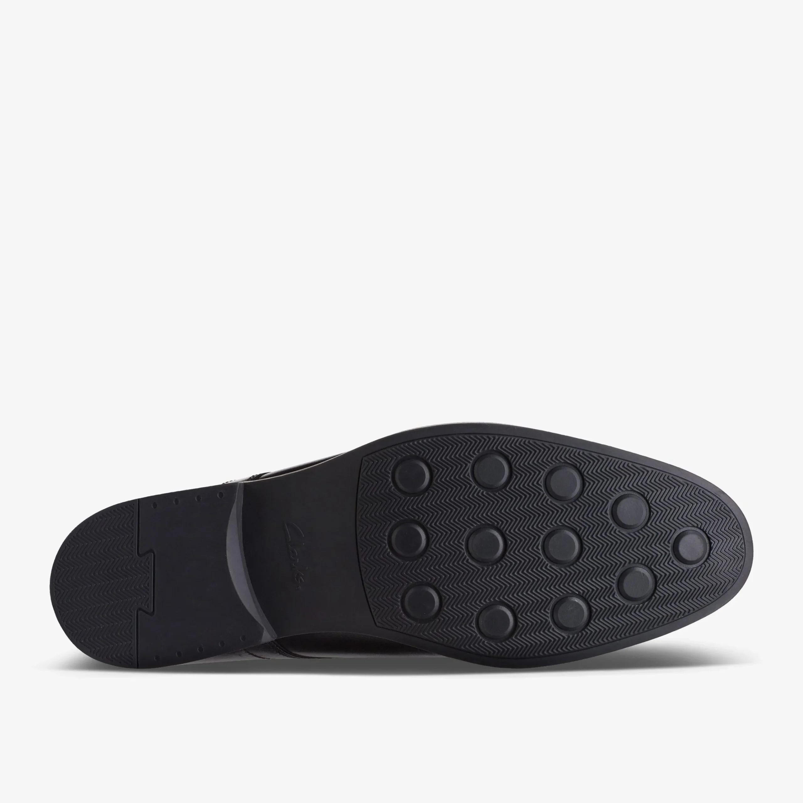 Clarks Whiddon Cap Black Leather Shop
