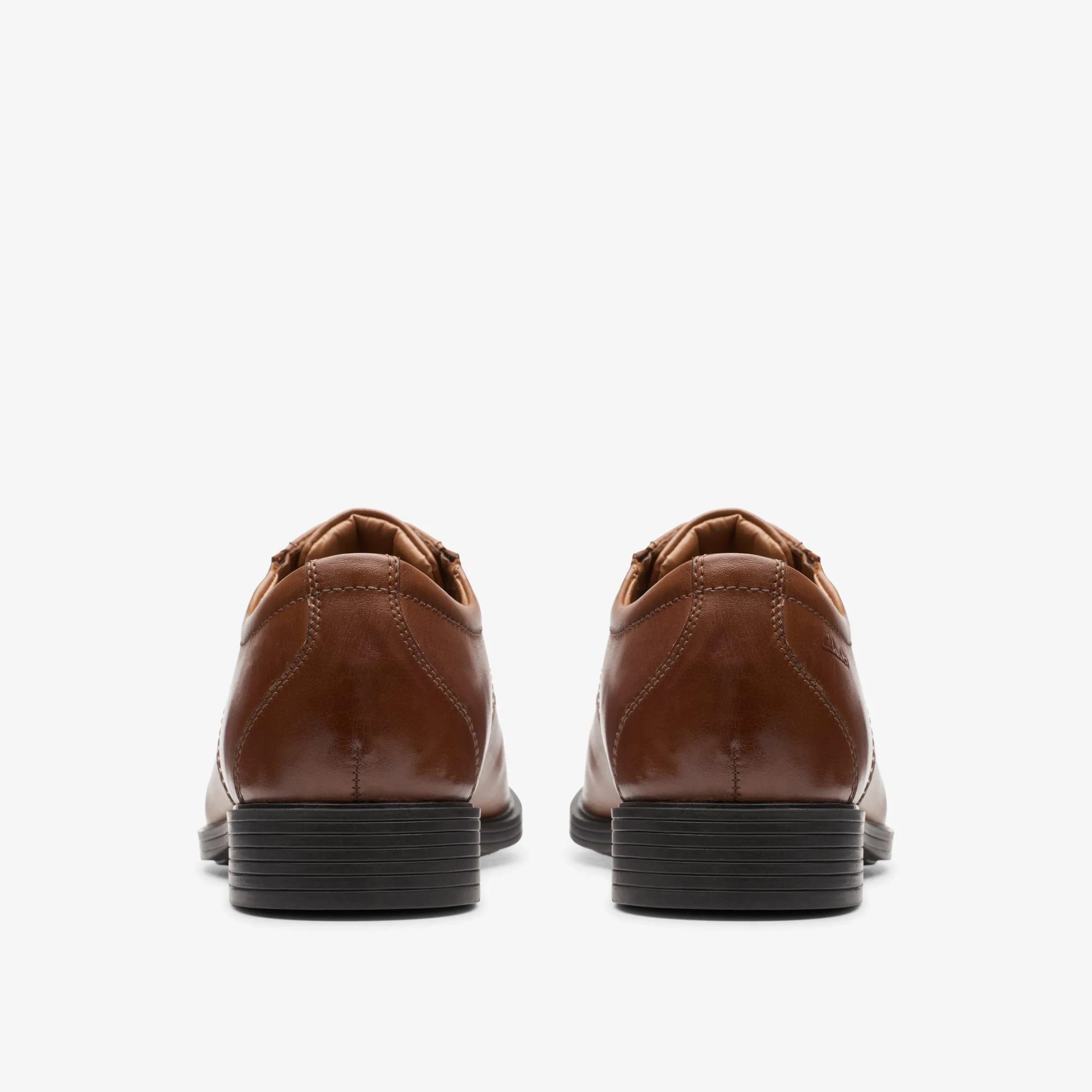 Clarks Whiddon Cap Dark Tan Leather Best Sale