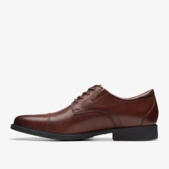 Clarks Whiddon Cap Mahogany Leather Best Sale