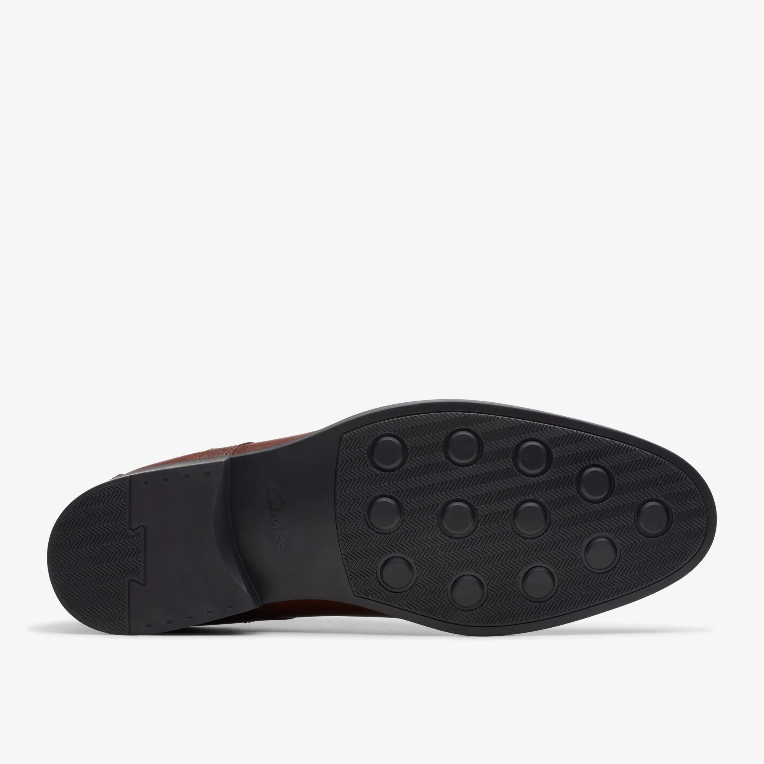 Clarks Whiddon Cap Mahogany Leather Best Sale