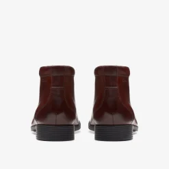 Clarks Whiddon Mid Mahogany Leather Cheap