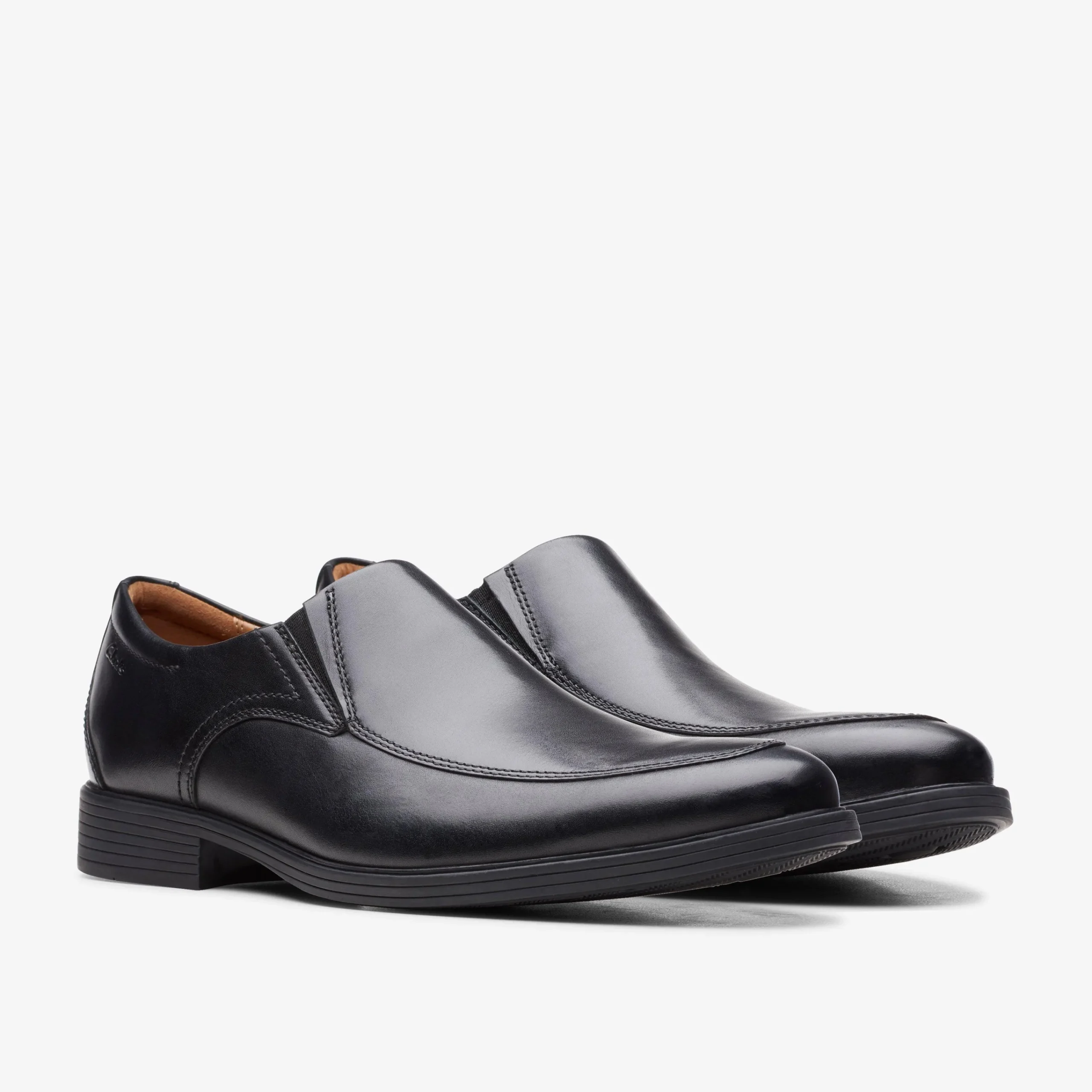 Clarks Whiddon Step Black Leather Discount