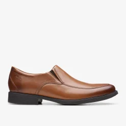 Clarks Whiddon Step Dark Tan Leather Best