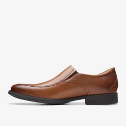 Clarks Whiddon Step Dark Tan Leather Best