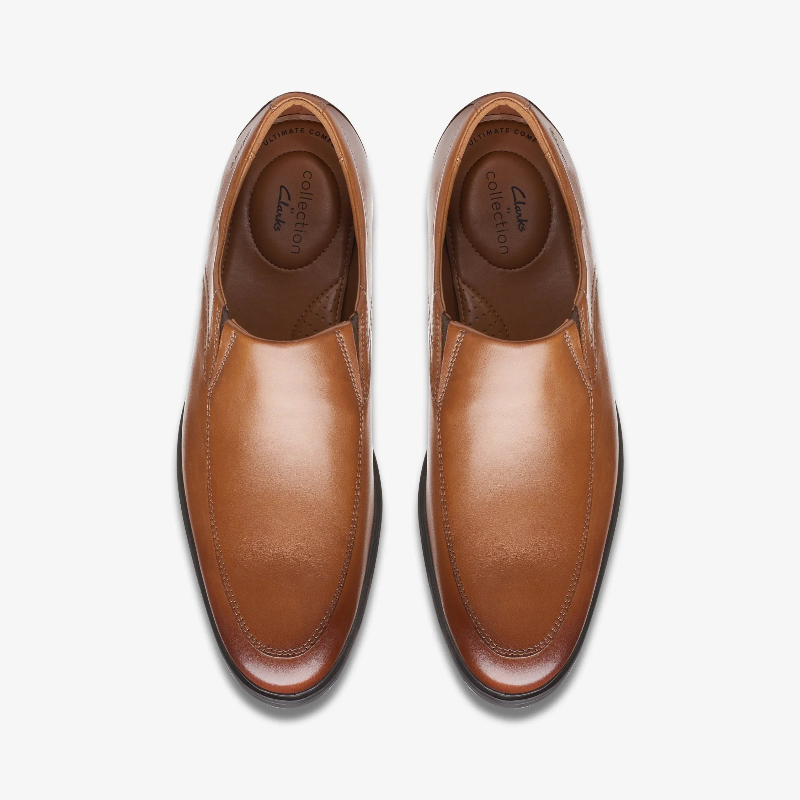 Clarks Whiddon Step Dark Tan Leather Best
