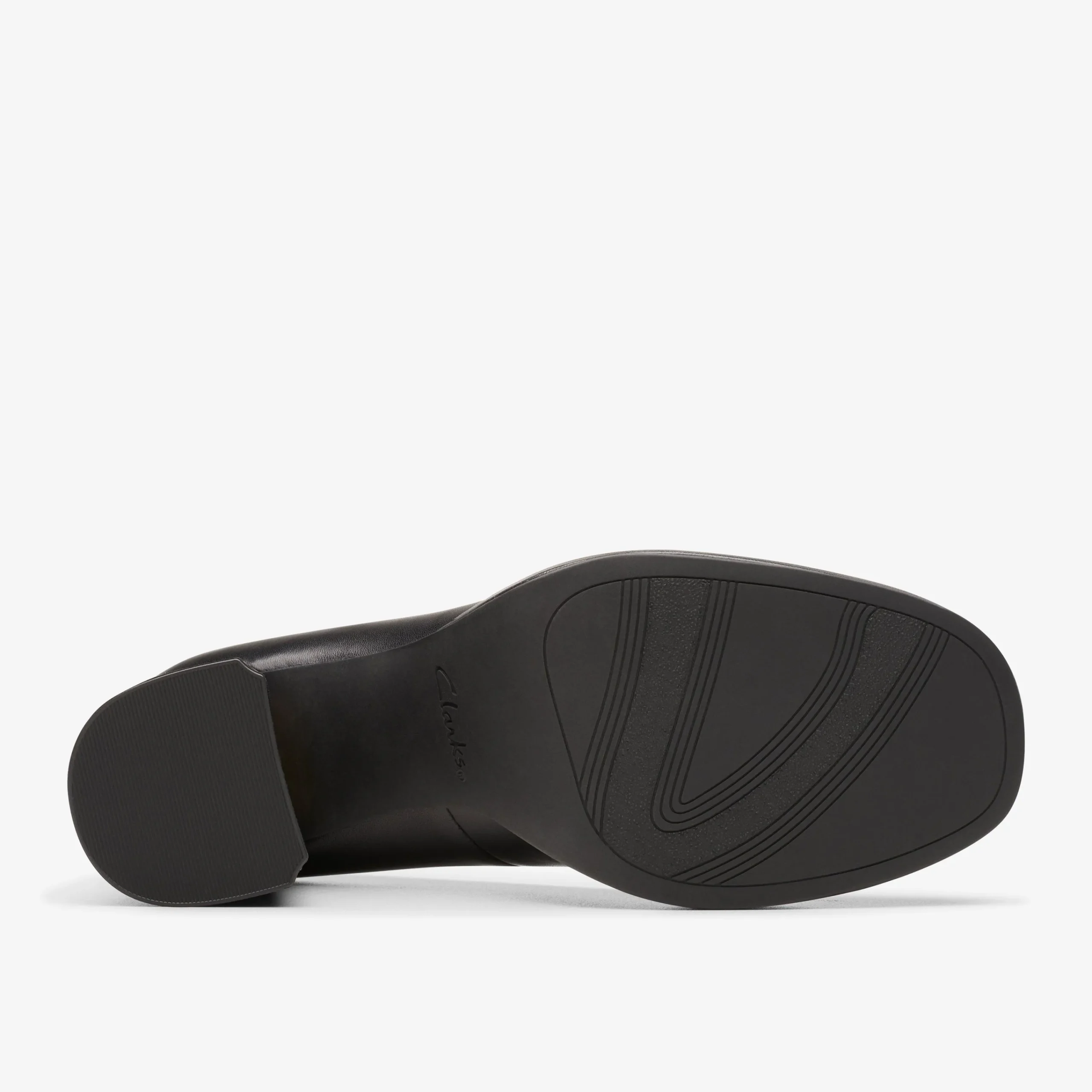 Clarks Zoya 85 Court Black Leather Sale