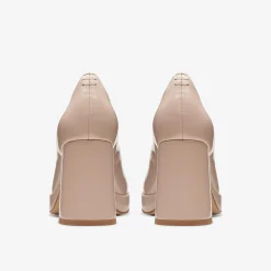 Clarks Zoya 85 Court Sand Patent Shop