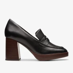 Clarks Zoya 85 Walk Black Leather Store