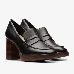 Clarks Zoya 85 Walk Black Leather Store