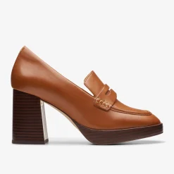 Clarks Zoya 85 Walk Tan Leather Shop
