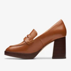 Clarks Zoya 85 Walk Tan Leather Shop