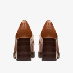 Clarks Zoya 85 Walk Tan Leather Shop