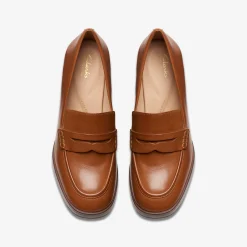 Clarks Zoya 85 Walk Tan Leather Shop