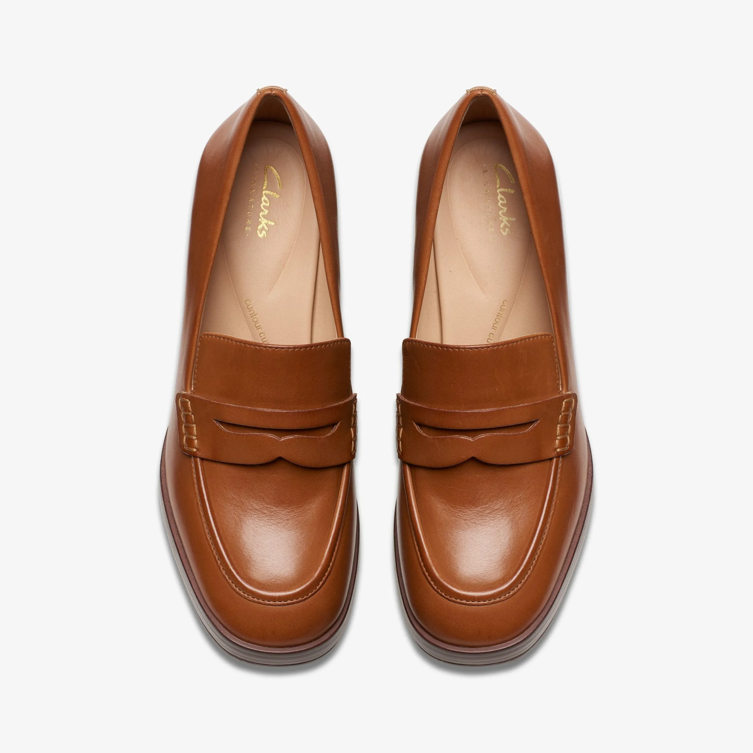 Clarks Zoya 85 Walk Tan Leather Shop